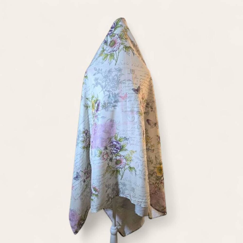 Rectangular Spring Floral And Butterfly Tablecloth